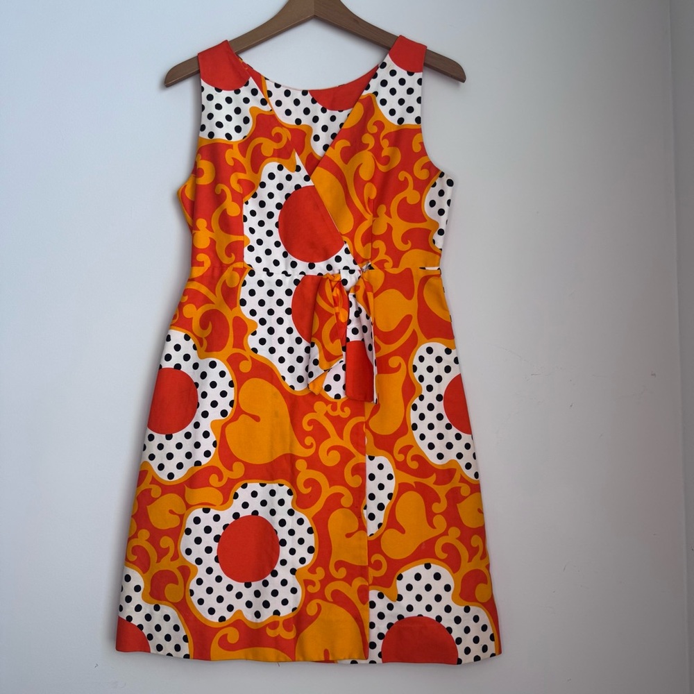 Lilia Honolulu Orange Sleeveless Mini Sundress